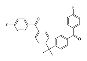 [4-[2-[4-(4-fluorobenzoyl)phenyl]propan-2-yl]phenyl]-(4-fluorophenyl)methanone Structure