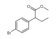 2-(4-Bromo-phenyl)-butyric acid Methyl ester结构式