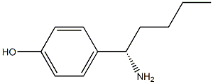 4-((1S)-1-AMINOPENTYL)PHENOL结构式
