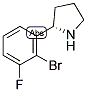 (2S)-2-(2-BROMO-3-FLUOROPHENYL)PYRROLIDINE Structure