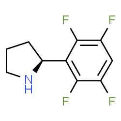 (2S)-2-(2,3,5,6-四氟苯基)吡咯烷结构式