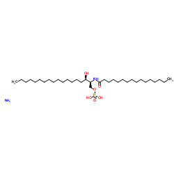 N-palmitoyl-D-erythro-dihydroceramide-1-phosphate(ammonium salt) structure