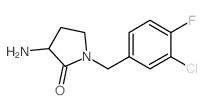 3-AMINO-1-(3-CHLORO-4-FLUOROBENZYL)PYRROLIDIN-2-ONE Structure