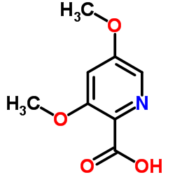 3,5-Dimethoxy-2-pyridinecarboxylic acid structure