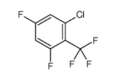 1-chloro-3,5-difluoro-2-(trifluoromethyl)benzene Structure
