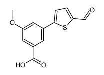 3-(5-formylthiophen-2-yl)-5-methoxybenzoic acid Structure