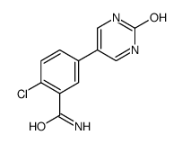 2-chloro-5-(2-oxo-1H-pyrimidin-5-yl)benzamide结构式