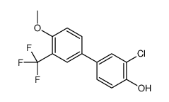 2-chloro-4-[4-methoxy-3-(trifluoromethyl)phenyl]phenol结构式