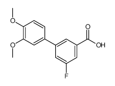 3-(3,4-dimethoxyphenyl)-5-fluorobenzoic acid结构式