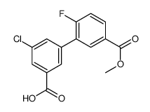 3-chloro-5-(2-fluoro-5-methoxycarbonylphenyl)benzoic acid结构式