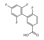 4-fluoro-3-(2,4,6-trifluorophenyl)benzoic acid Structure