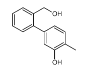 5-[2-(hydroxymethyl)phenyl]-2-methylphenol Structure