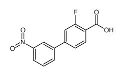 3-FLUORO-3'-NITRO-[1,1'-BIPHENYL]-4-CARBOXYLIC ACID Structure