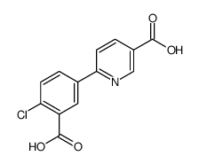 6-(3-carboxy-4-chlorophenyl)pyridine-3-carboxylic acid Structure