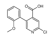 2-chloro-5-(2-methoxyphenyl)pyridine-4-carboxylic acid结构式
