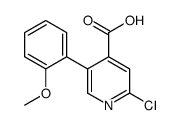 2-chloro-5-(2-methoxyphenyl)pyridine-4-carboxylic acid Structure