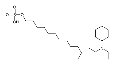 dodecyl hydrogen sulfate-N,N-diethylcyclohexanamine (1:1) Structure