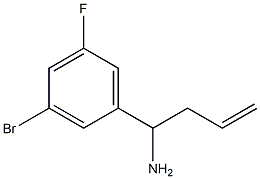 1-(3-bromo-5-fluorophenyl)but-3-en-1-amine structure