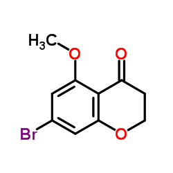 7-Bromo-5-methoxy-2,3-dihydro-4H-chromen-4-one Structure