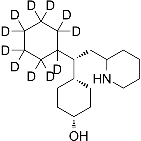 cis-Hydroxy perhexiline-d11结构式