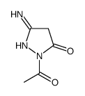 3H-Pyrazol-3-one,2-acetyl-5-amino-2,4-dihydro-(9CI) Structure