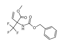 2-benzyloxycarbonylamino-2-trifluoromethylbut-3-enoic acid methyl ester Structure