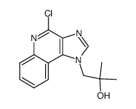 4-chloro-1-(2-hydroxy-2-methylpropyl)-1H-imidazo[4,5-c]-quinoline结构式
