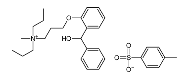 3-[2-[hydroxy(phenyl)methyl]phenoxy]propyl-methyl-dipropylazanium,4-methylbenzenesulfonate Structure