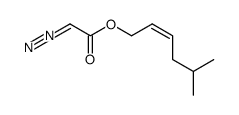 Diazo-acetic acid (Z)-5-methyl-hex-2-enyl ester Structure