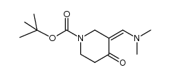 3-[1-dimethylaminometh-(Z)-ylidene]-4-oxopiperidine-1-carboxylic acid tert-butyl ester结构式