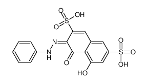 3-(Phenylazo)-4,5-dihydroxy-2,7-naphthalenedisulfonic acid结构式