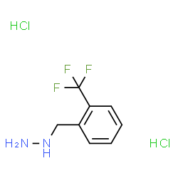 1-[2-(Trifluoromethyl)benzyl]hydrazine dihydrochloride结构式