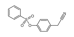 4-(cyanomethyl)phenyl benzenesulfonate Structure