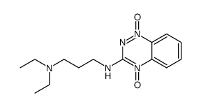 3-(3-N,N-Diethylaminopropylamino)-1,2,4-Benzotriazine 1,4-Dioxide Structure