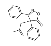 4-(2-methylallyl)-3,4-diphenyl-4H-isoxazol-5-one结构式