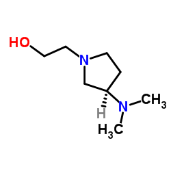 2-[(3R)-3-(Dimethylamino)-1-pyrrolidinyl]ethanol结构式