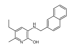 5-ethyl-6-methyl-3-(naphthalen-2-ylmethylamino)-1H-pyridin-2-one Structure