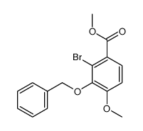 2-Bromo-3-benzyloxy-4-methoxybenzoic Acid Methyl Ester Structure