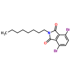 4,7-Dibromo-2-octyl-1H-isoindole-1,3(2H)-dione Structure