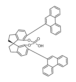 (11aR)-10111213-Tetrahydro-5-hydroxy-37-di-9-phenanthrenyl-5-oxide-diindeno[71-de:1'7'-fg][132]dioxaphosphocin structure