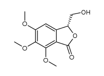 (R)-3-(hydroxymethyl)-5,6,7-trimethoxyisobenzofuran-1(3H)-one结构式