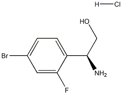 (2S)-2-AMINO-2-(4-BROMO-2-FLUOROPHENYL)ETHAN-1-OL HYDROCHLORIDE Structure