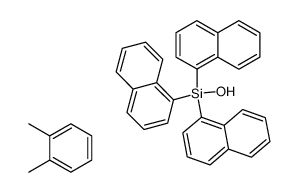 tri(naphthalen-1-yl)silanol compound with o-xylene (1:1) Structure