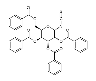 2,3,4,6-Tetra-O-benzoyl-α-D-galactopyranosyl isothiocyanate Structure