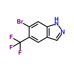 6-溴-5-(三氟甲基)-1H-吲唑结构式