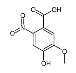 4-羟基-5-甲氧基-2-硝基苯甲酸结构式