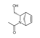 2-Azabicyclo[2.2.1]hept-5-ene-3-methanol, 2-acetyl-, exo- (9CI) Structure