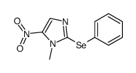 1-Methyl-5-nitro-2-(phenylseleno)-1H-imidazole structure