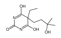 5-Ethyl-5-(3-hydroxy-3-methylbutyl)barbituric acid结构式