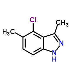 4-Chloro-3,5-dimethyl-1H-indazole结构式